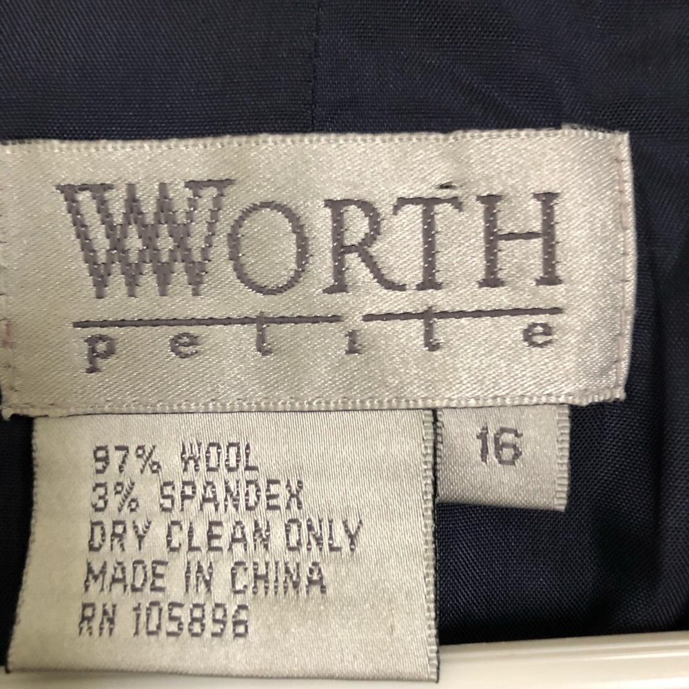 Worth Petite Blazer w/ Crushed Velvet - Picture 3 of 3